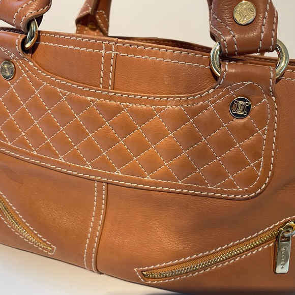 CELINE bag, Boogie Bag, tan leather , gold hardware. Authentic. Chanel vibes. - Picture 9 of 10